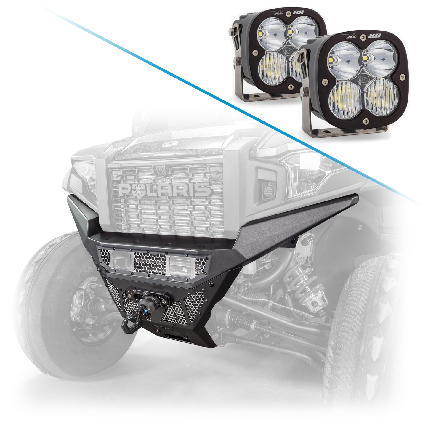 DRT Polaris 2024+ Xpedition Front Bumper – Heavy‑Duty Steel Protection