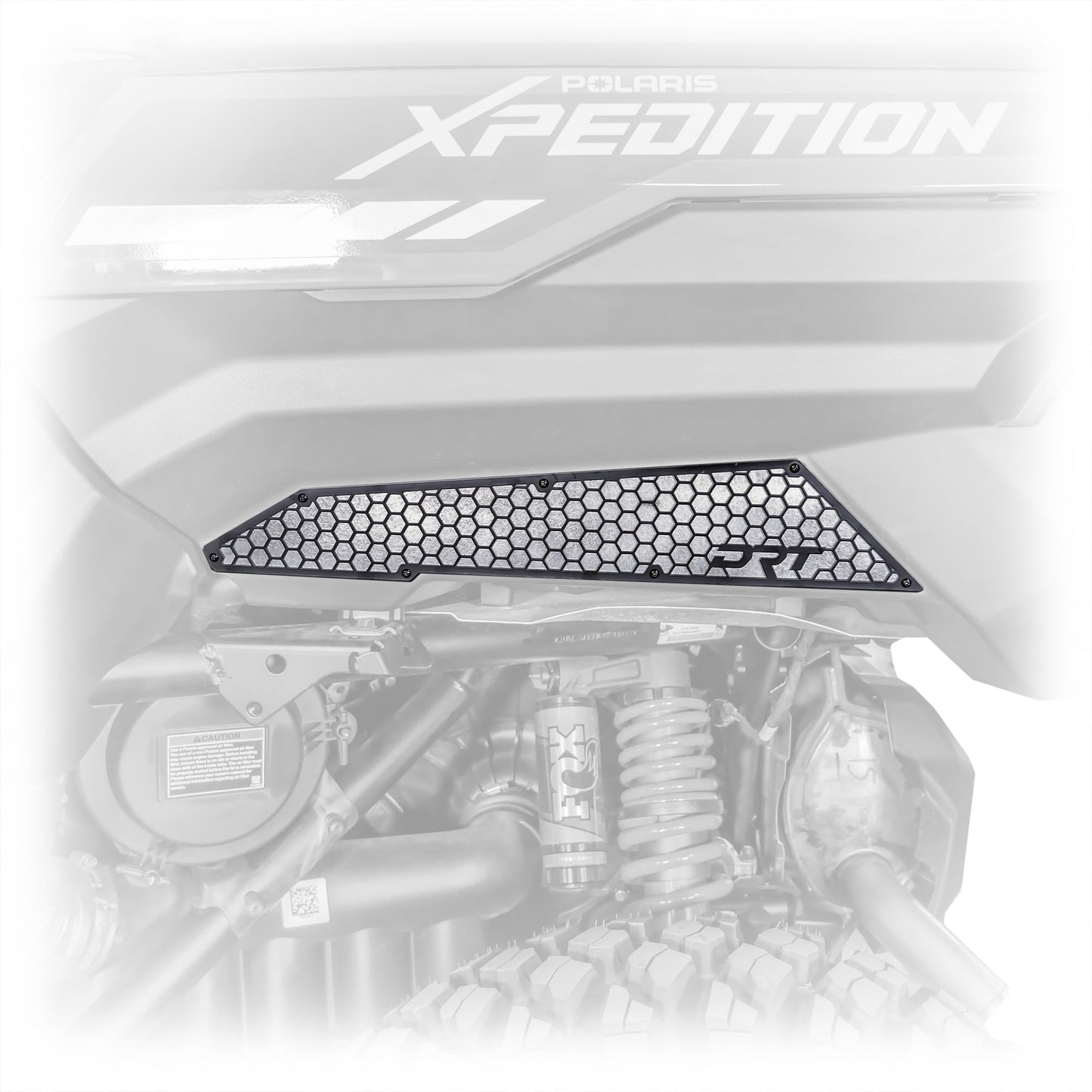 Polaris 2024+ Xpedition Rear Fender Mesh Set – Black/Raw