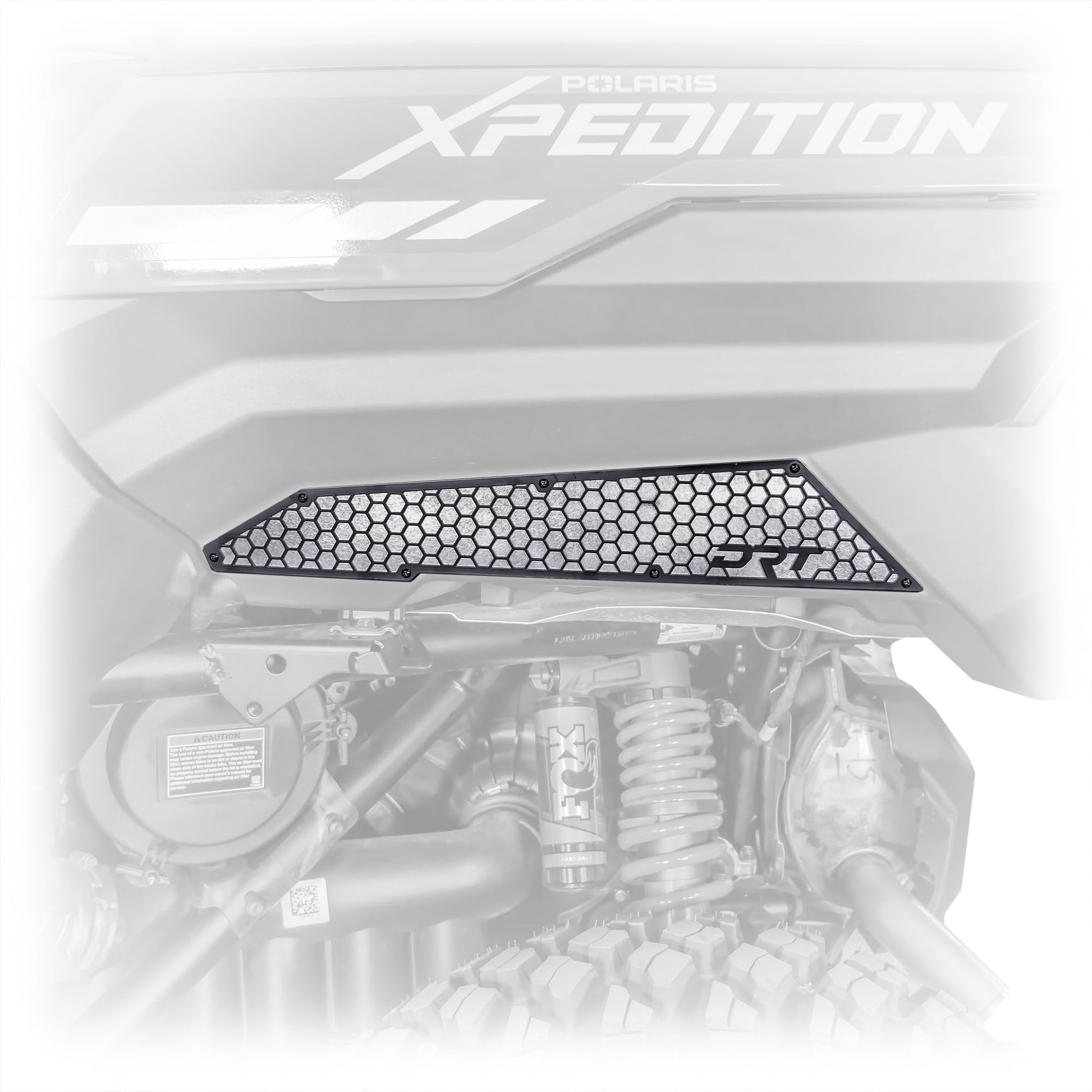 Polaris 2024+ Xpedition Rear Fender Mesh Set – Black/Raw