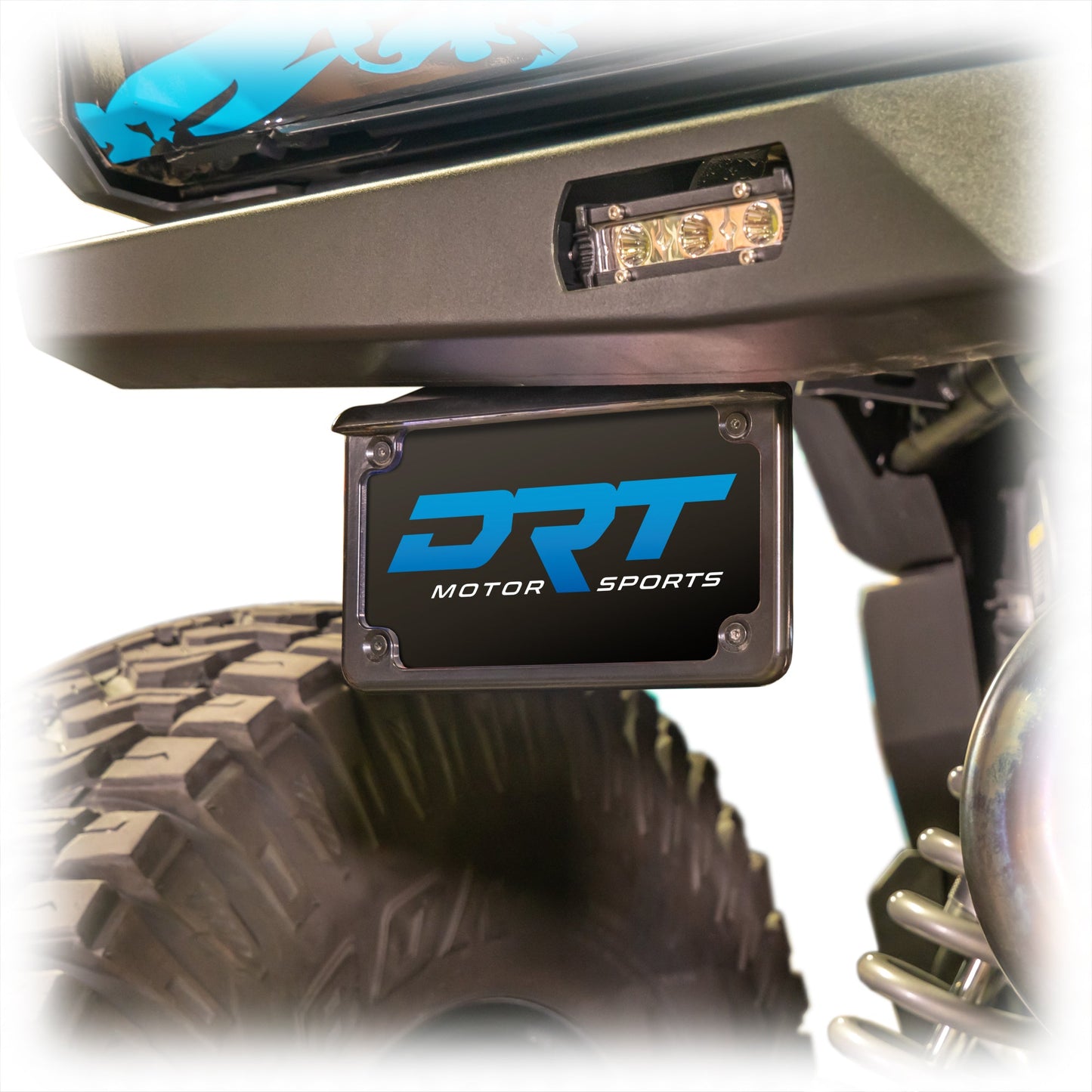 DRT Polaris Xpedition Rear Bumper License Plate Bracket Steel
