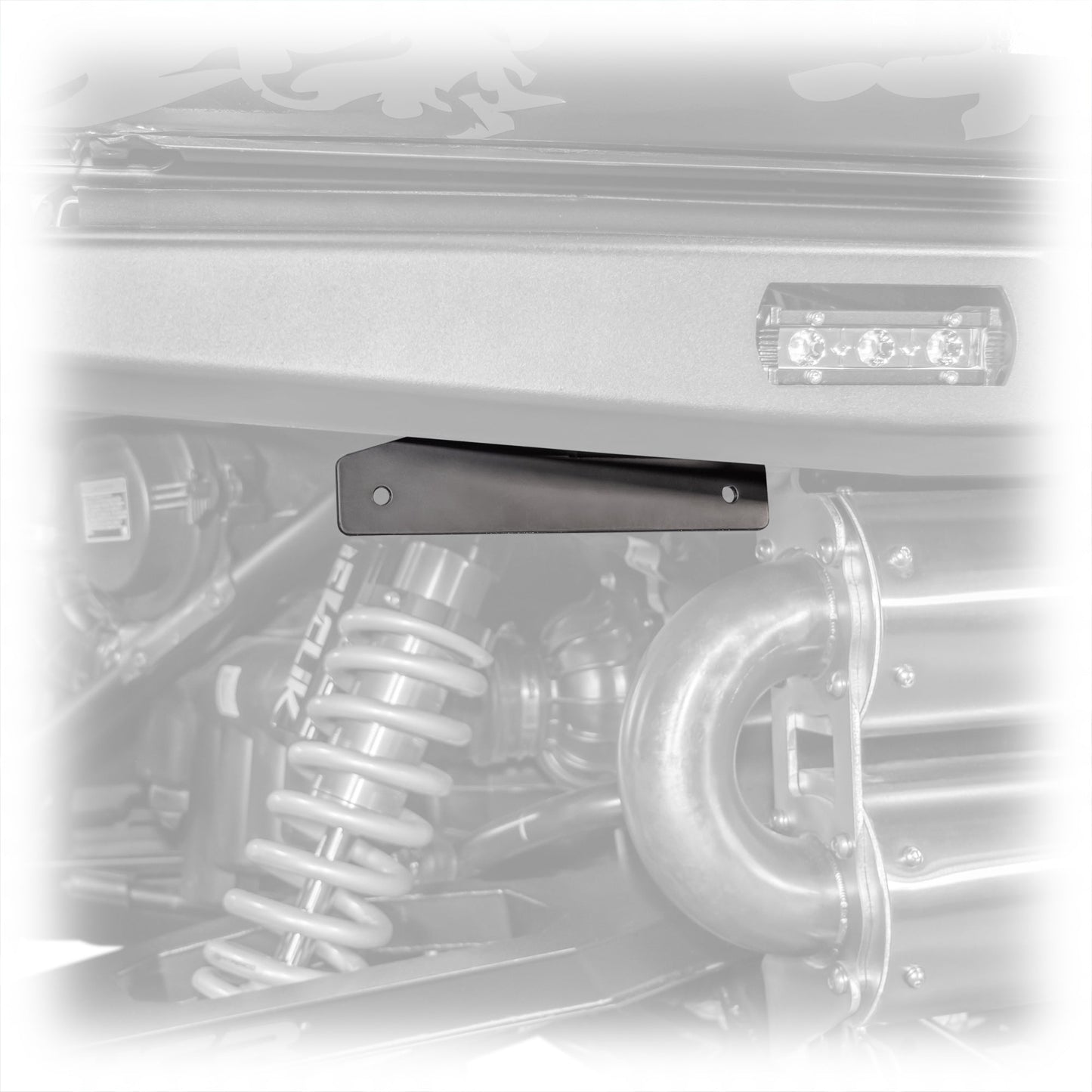 DRT Polaris Xpedition Rear Bumper License Plate Bracket Steel