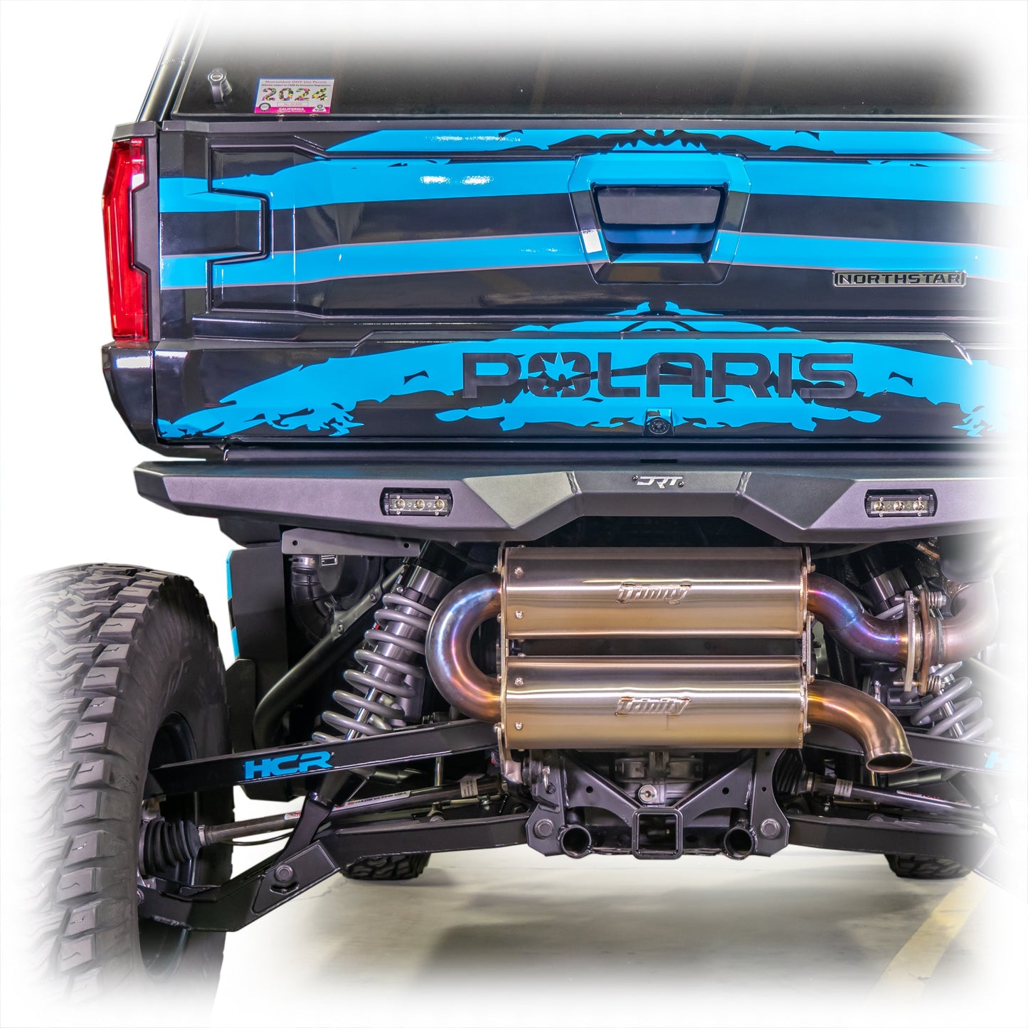 DRT Polaris Xpedition Rear Bumper License Plate Bracket Steel