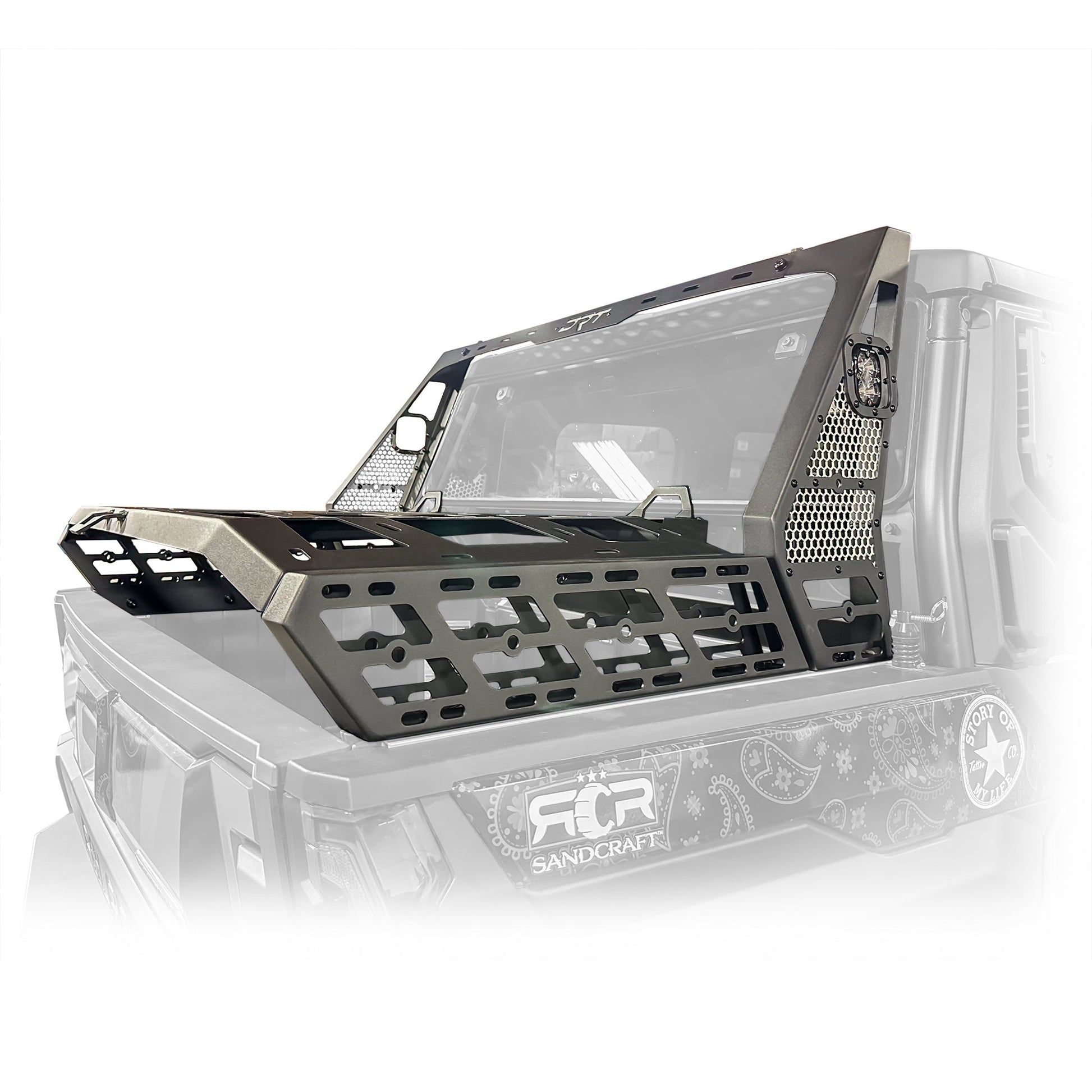 DRT Heavy‑Duty Polaris Xpedition Tire Carrier & Chase Rack System