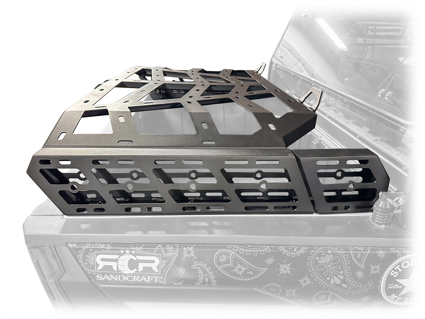 DRT Heavy‑Duty Polaris Xpedition Tire Carrier & Chase Rack System