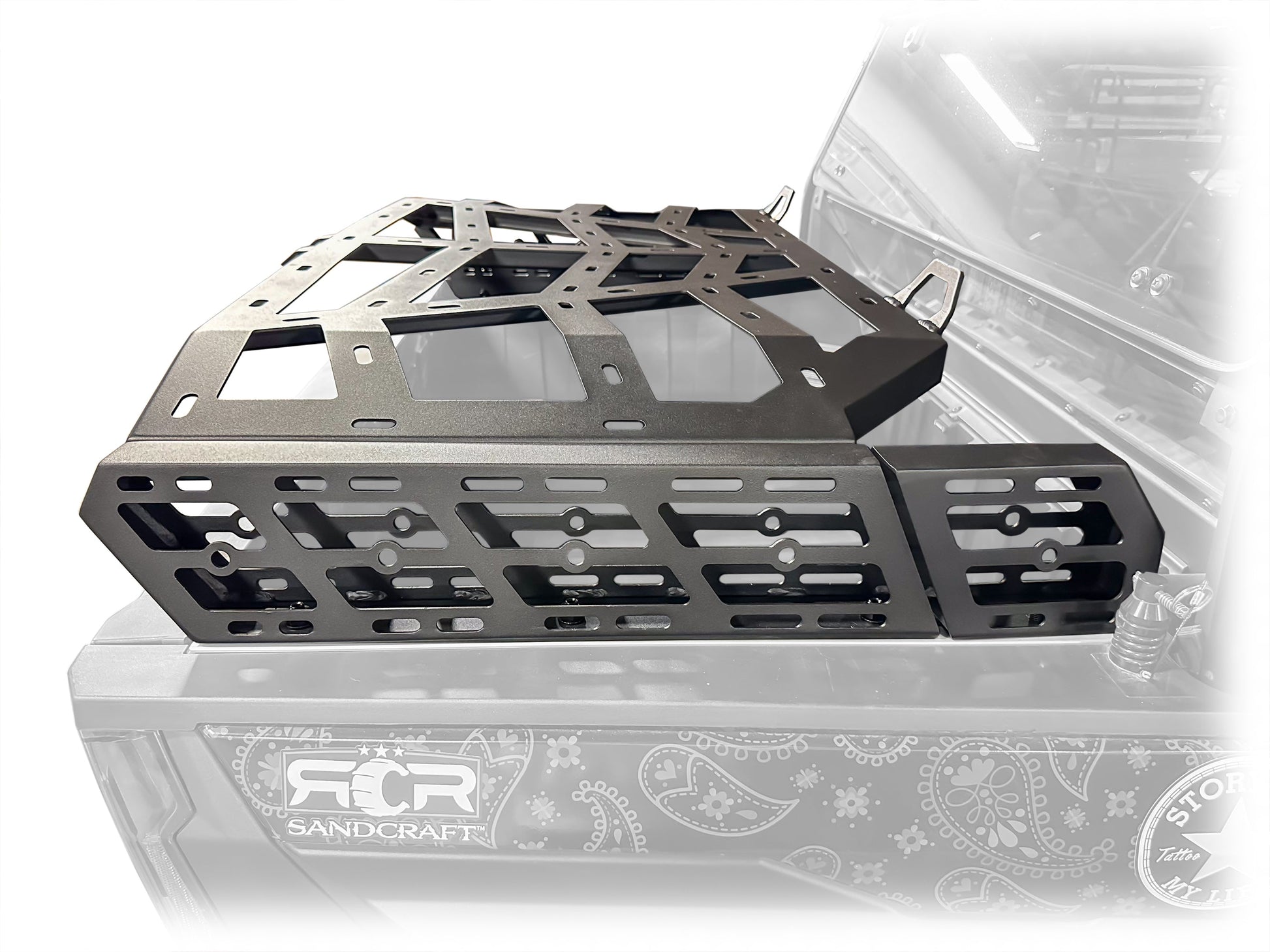 DRT Heavy‑Duty Polaris Xpedition Tire Carrier & Chase Rack System