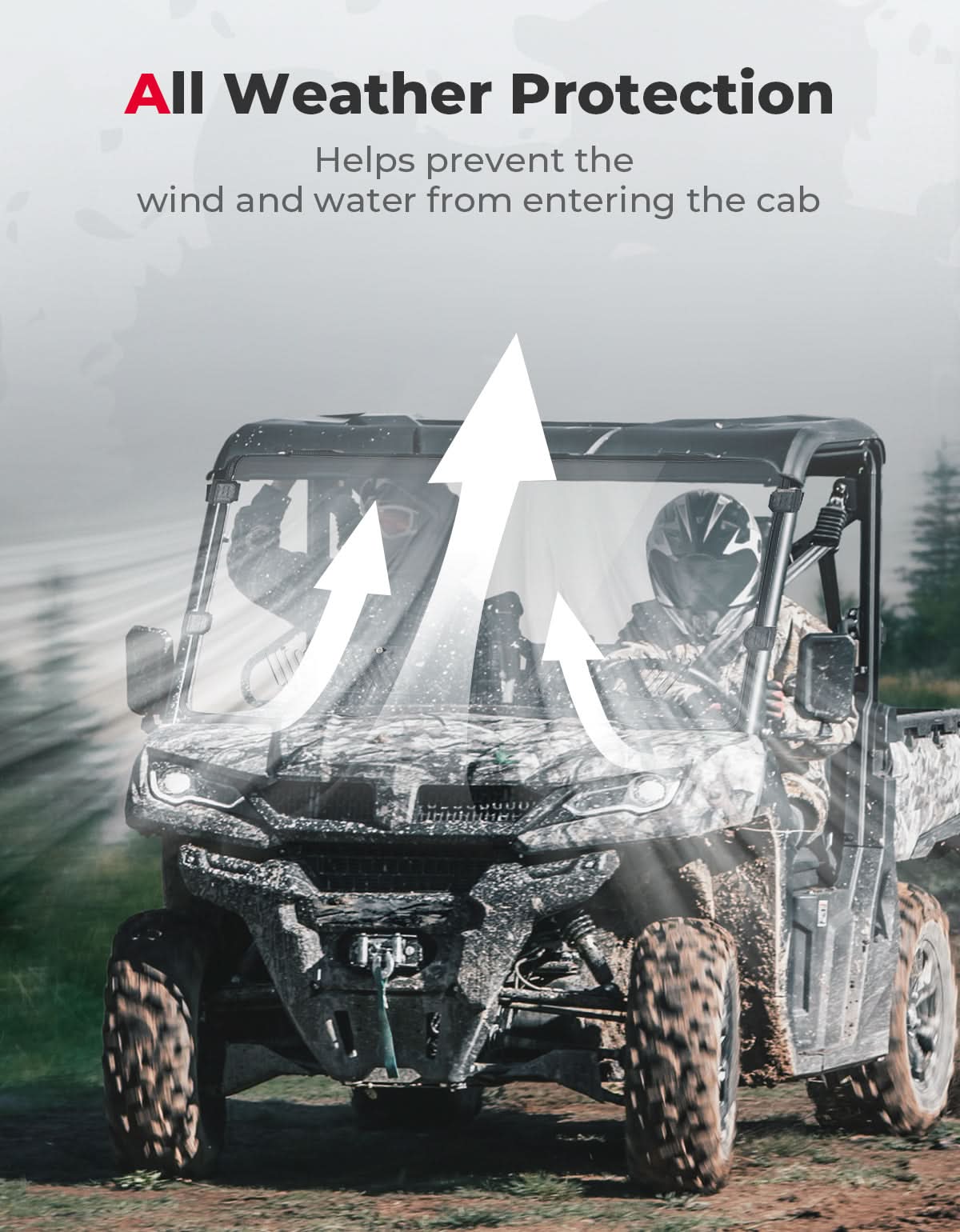 Kemimoto Doors with Sliding Window for CFMOTO UFORCE 1000 XL