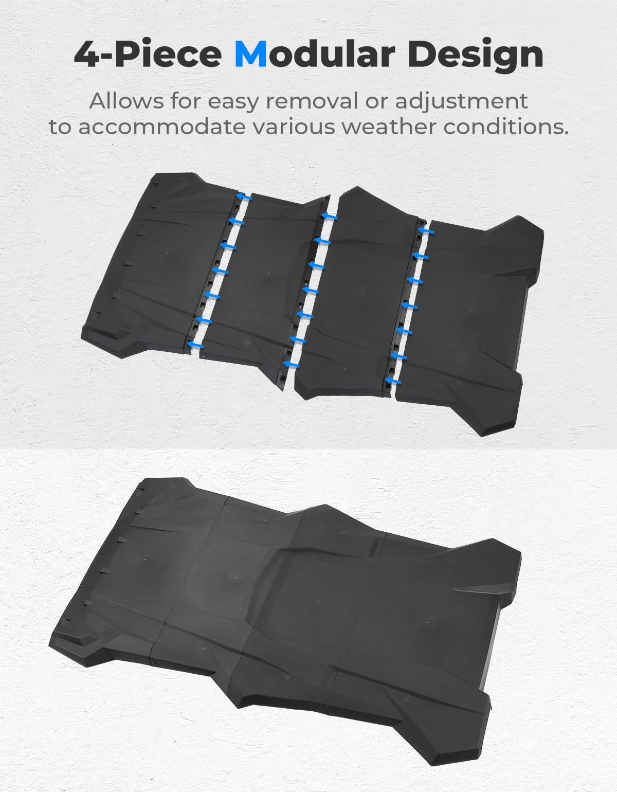 4-in-1 Sport Roof for Polaris RZR XP 4 1000 / XP 4 Turbo / 4 900 / S 4 1000 (2014-2023)