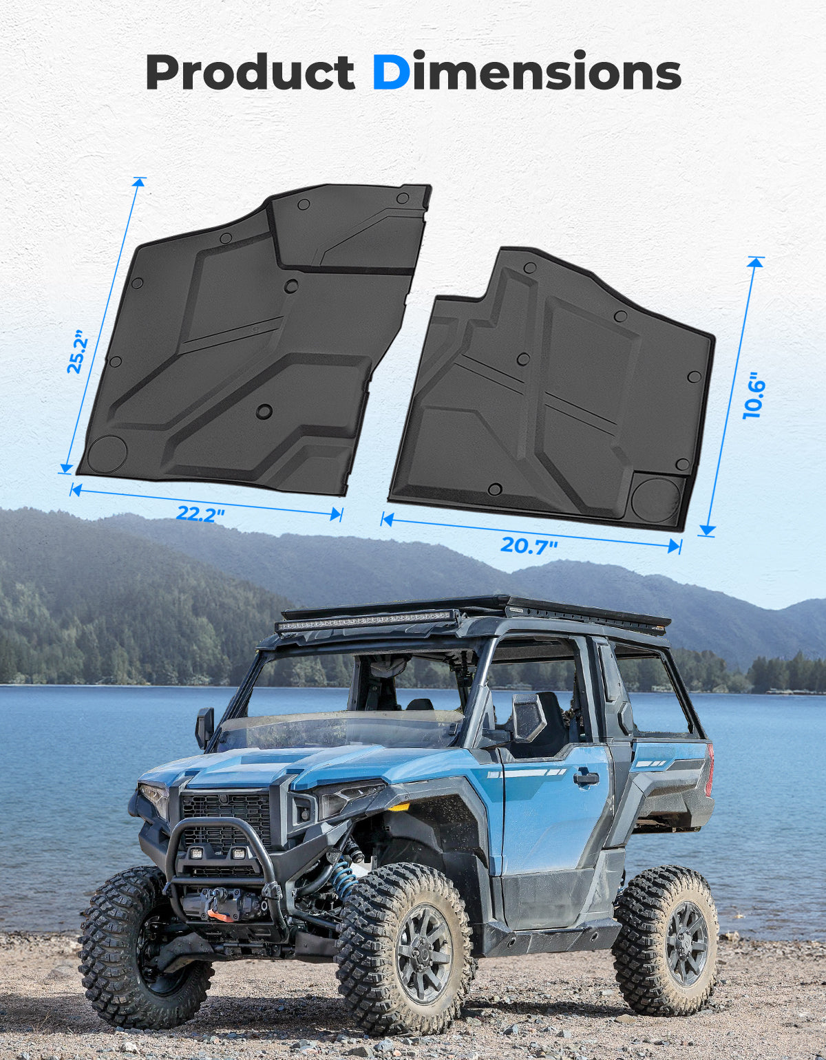 Kemimoto TPE Floor Mat for Polaris Xpedition XP/ADV 2024