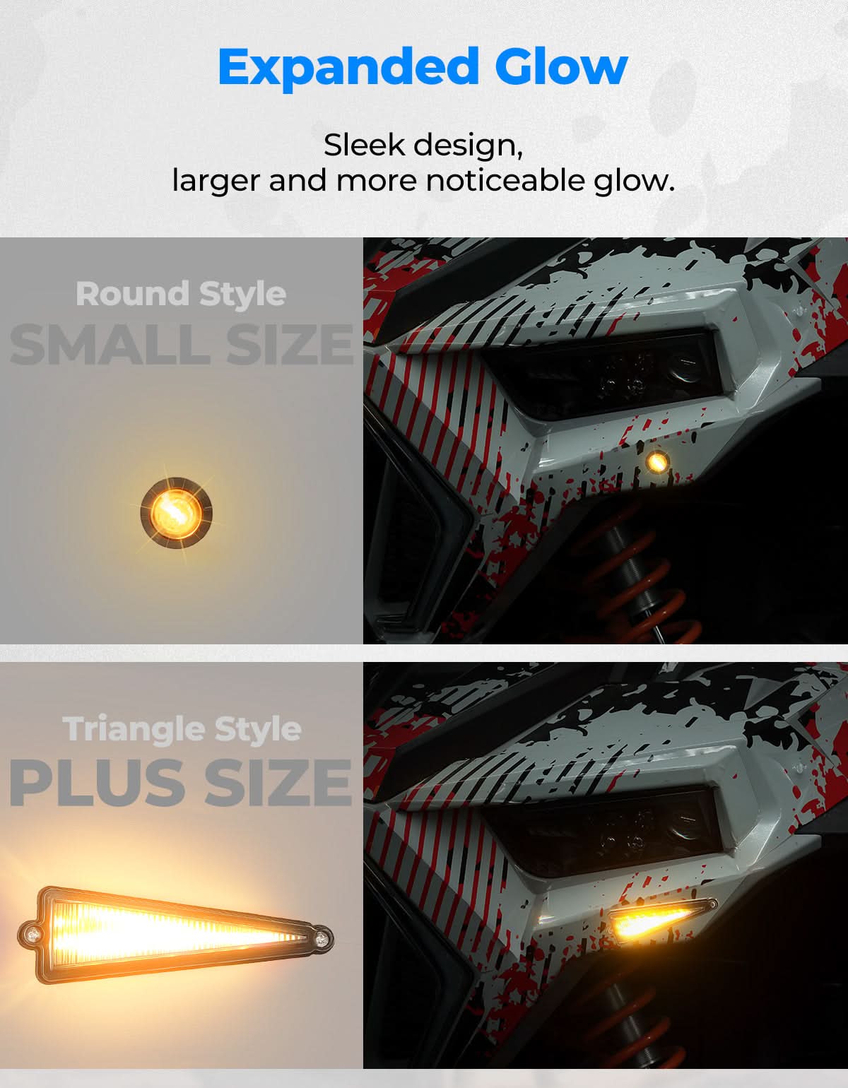 Kemimoto UTV Turn Signal Kit with 110d Horn
