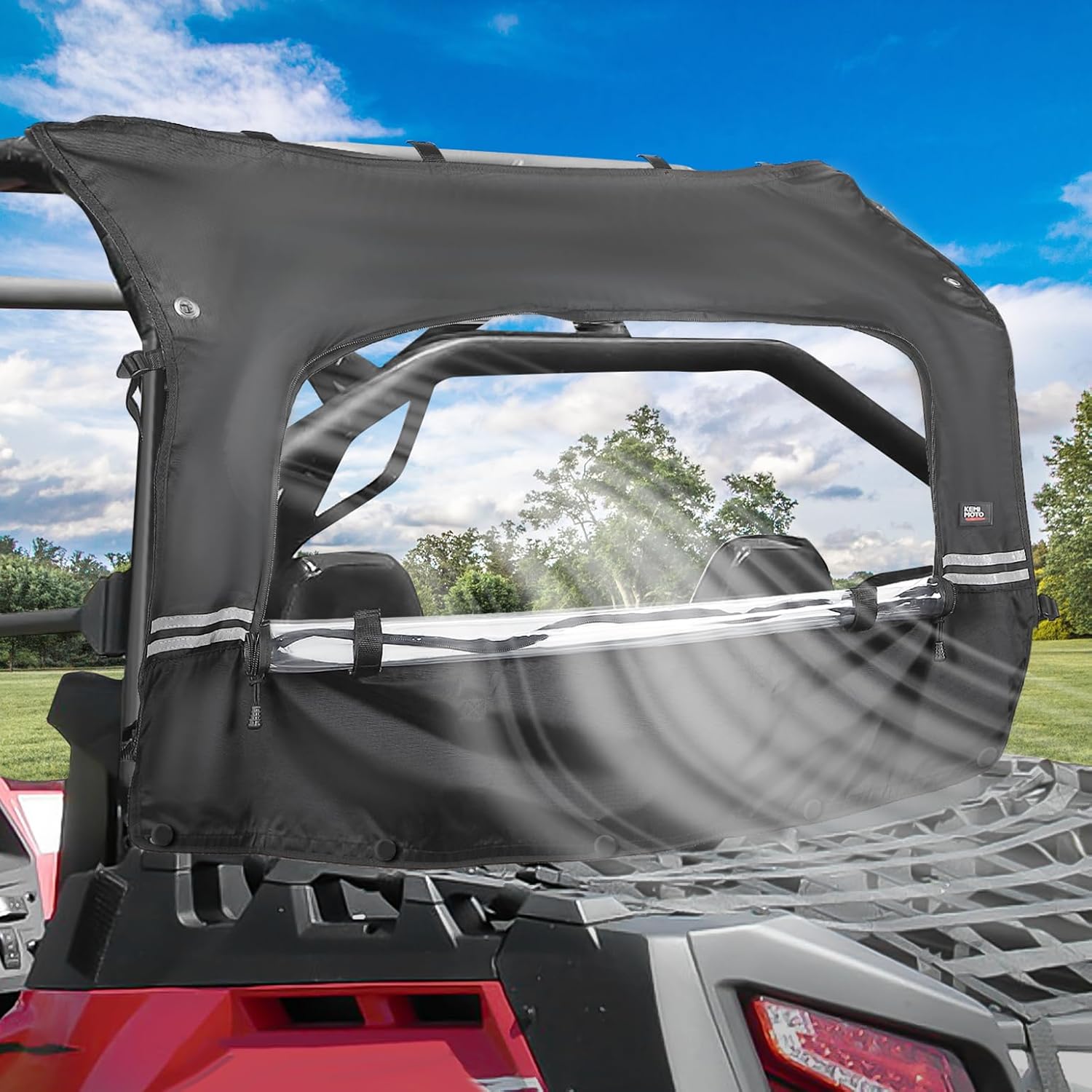 Kemimoto Rear Windshield Roll Up/Down for CFmoto ZForce 500/800/1000