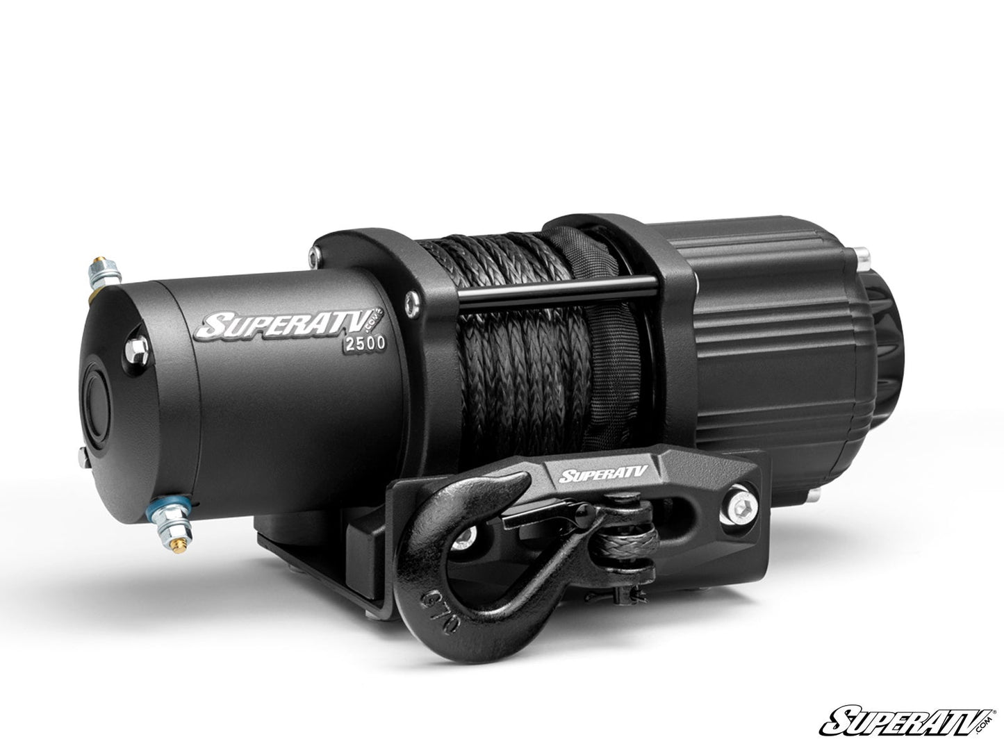 SuperATV 2500 lb UTV/ATV Winch Synthetic Rope Wireless Remote