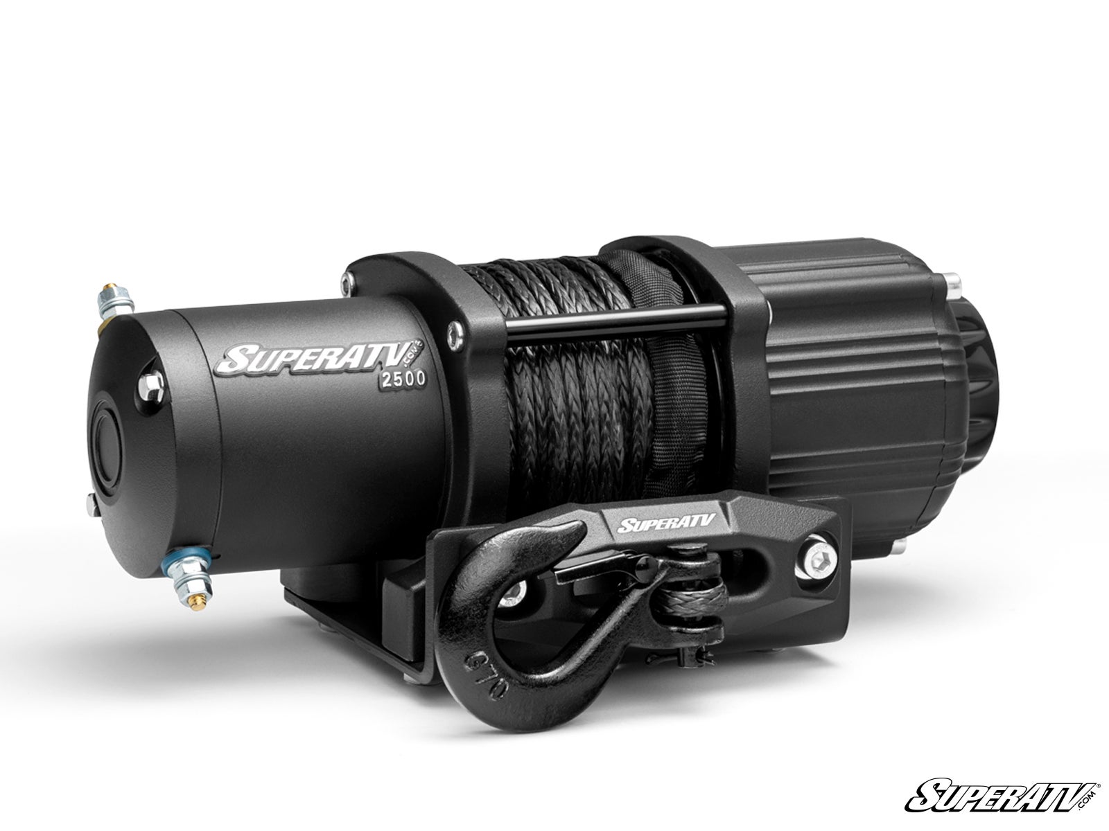 SuperATV 2500 lb UTV/ATV Winch Synthetic Rope Wireless Remote