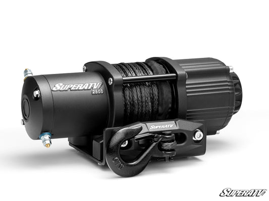 SuperATV 2500 lb UTV/ATV Winch Synthetic Rope Wireless Remote