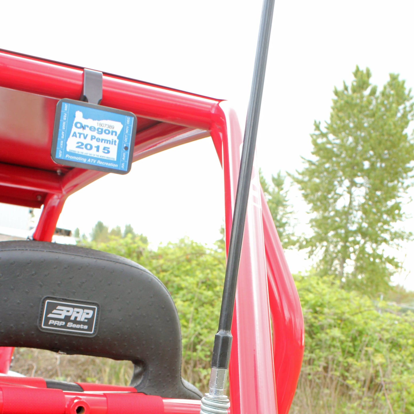 Sticker Mount Plate Black Anodized Offroad for UTVs