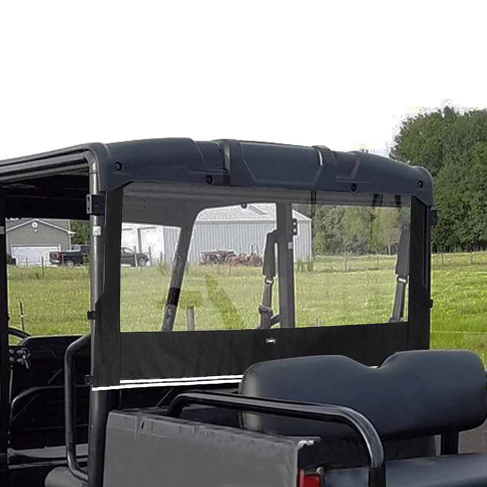Kemimoto Rear Windshield Soft PVC for Polaris Ranger 500/650/700