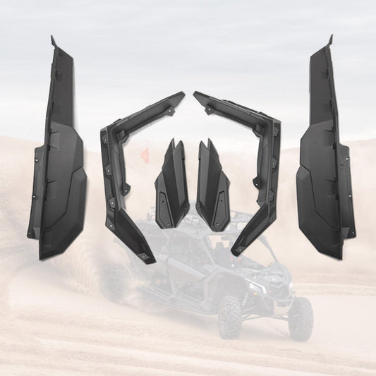 KEMIMOTO Fender Flares Injection-Molded Polypropylene for Can‑Am Maverick X3