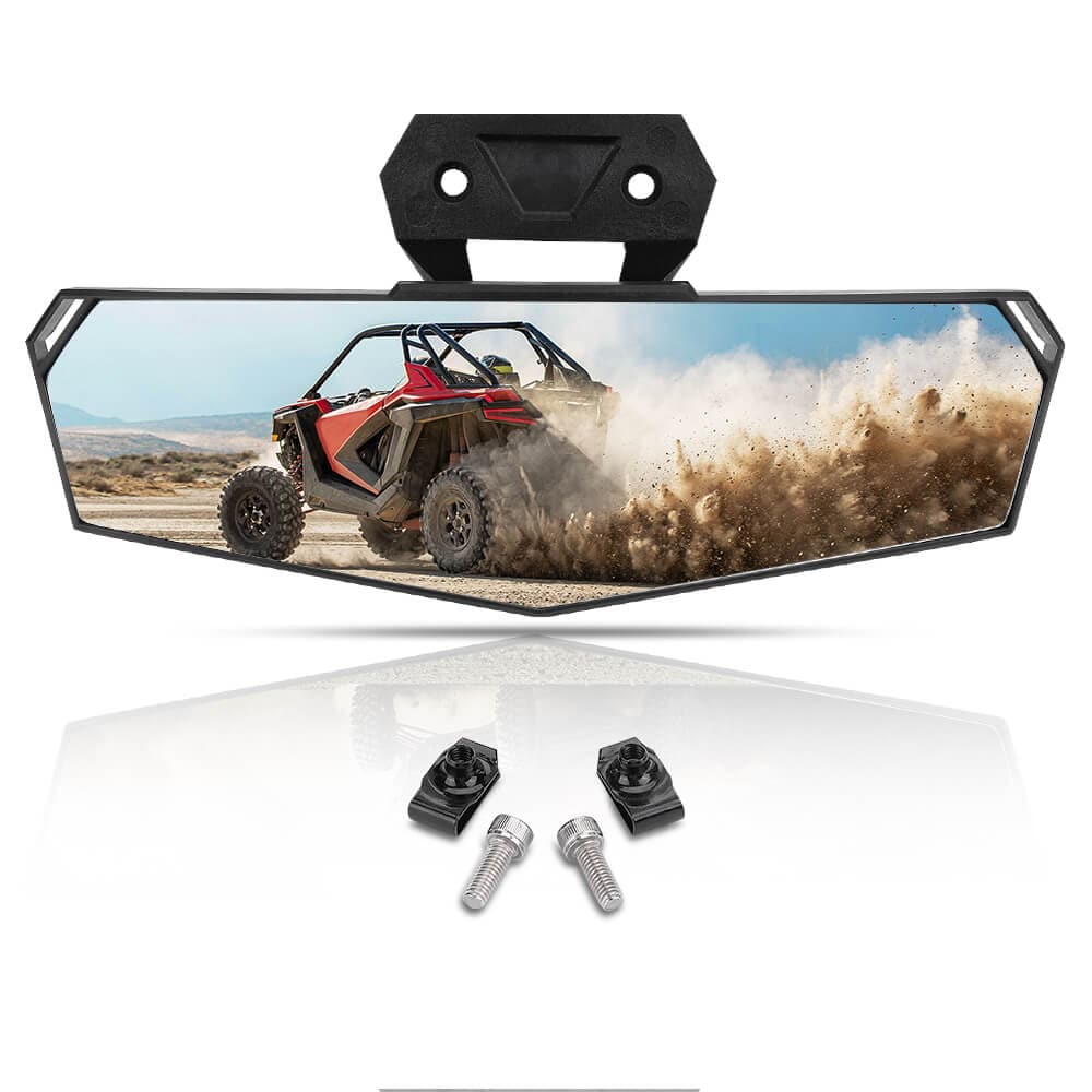 KEMIMOTO Center Rear View Mirror & Front Camera Kit High-Density Aluminum