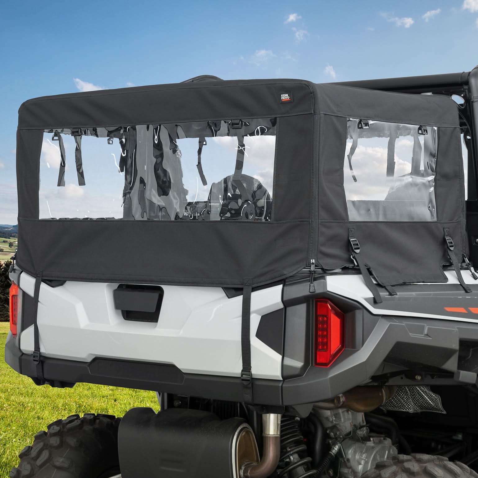 Kemimoto Soft Cargo Camper Bed Cover for Polaris UTV