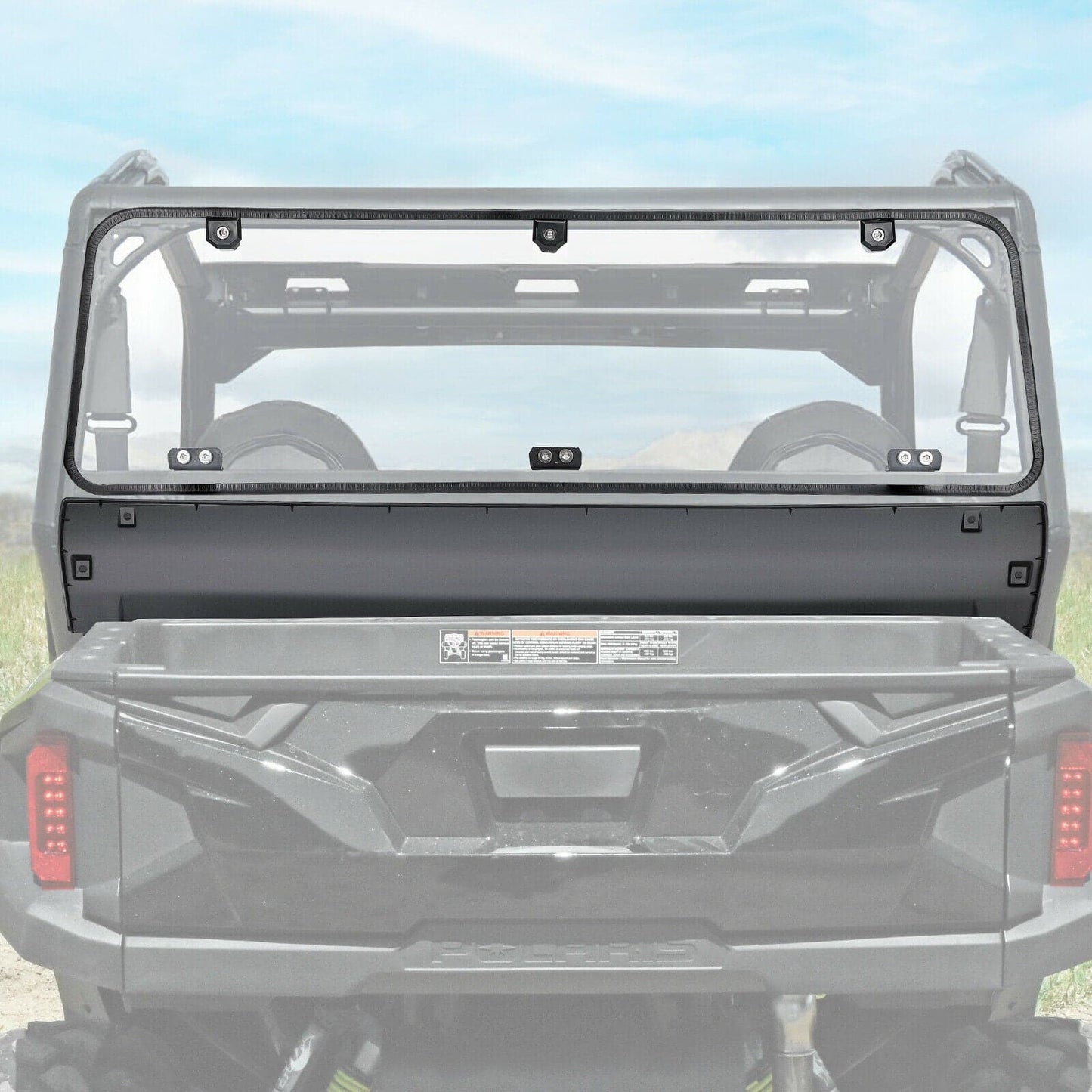 Rear Windshield Clear for Polaris General 1000 / 4 2016-2026