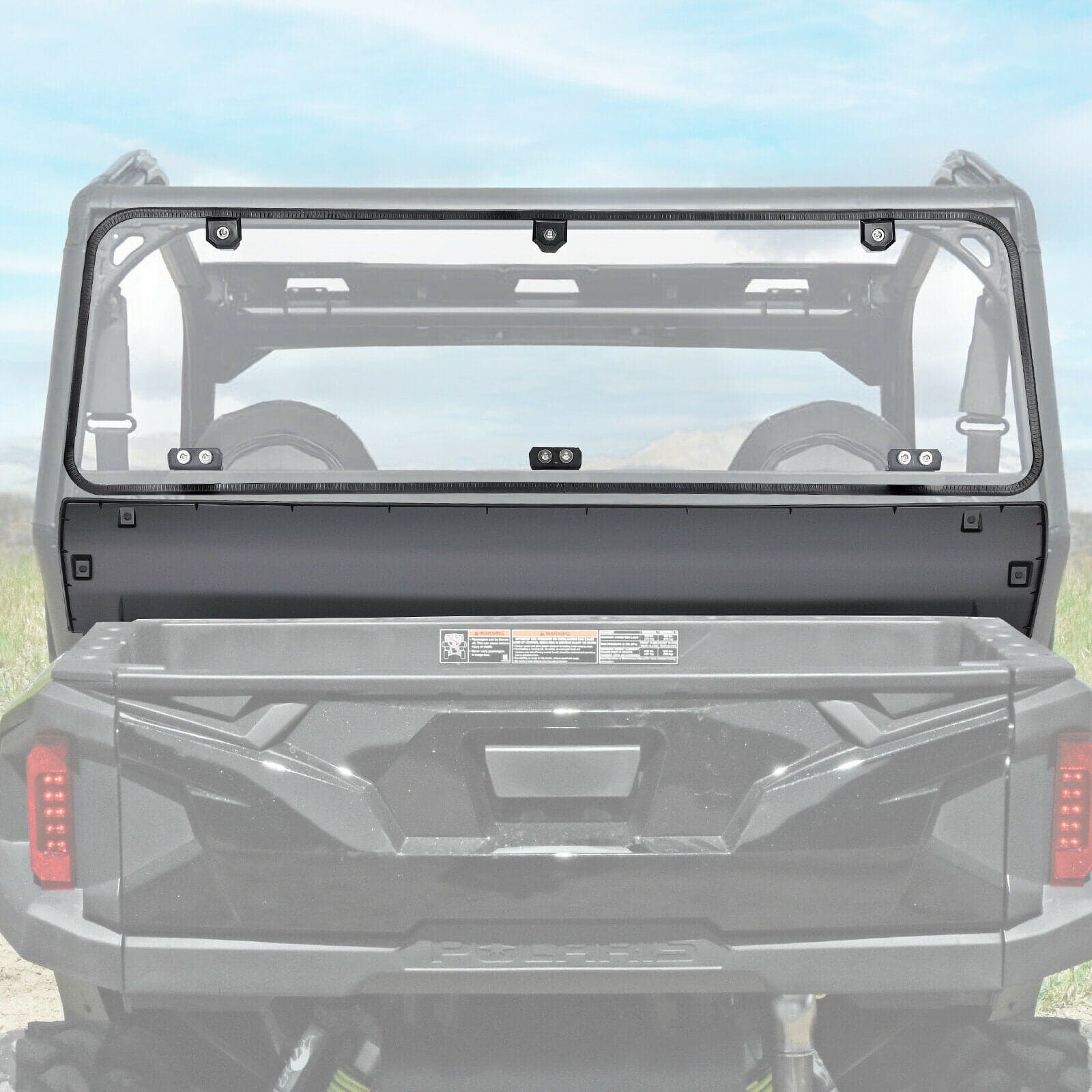 Rear Windshield Clear for Polaris General 1000 / 4 2016-2026