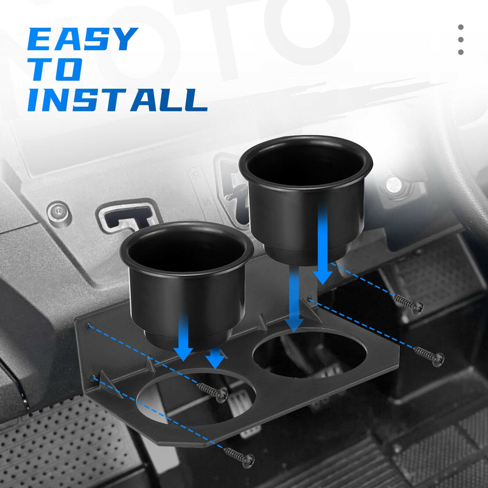 KEMIMOTO Center Dash Cup Holder for Honda Pioneer 700/700-4 2014‑2023