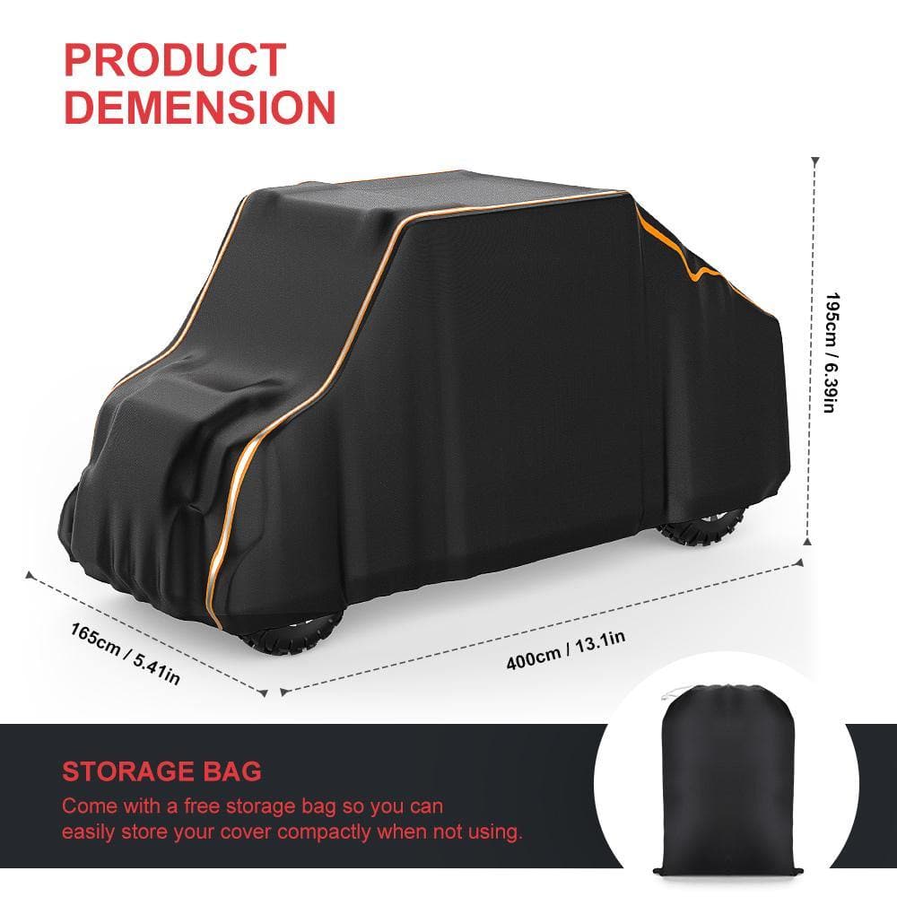 Kemimoto Waterproof 4-Seat UTV Cover 420D Heavy Duty