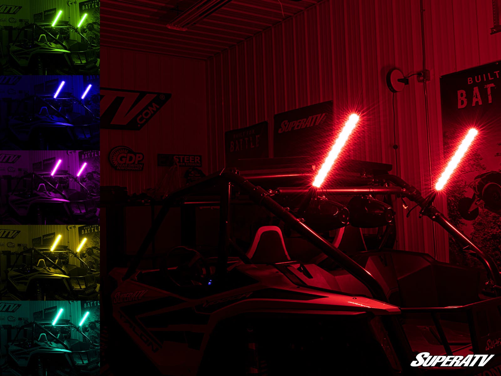 SuperATV RGB LED Whip Lights 5'