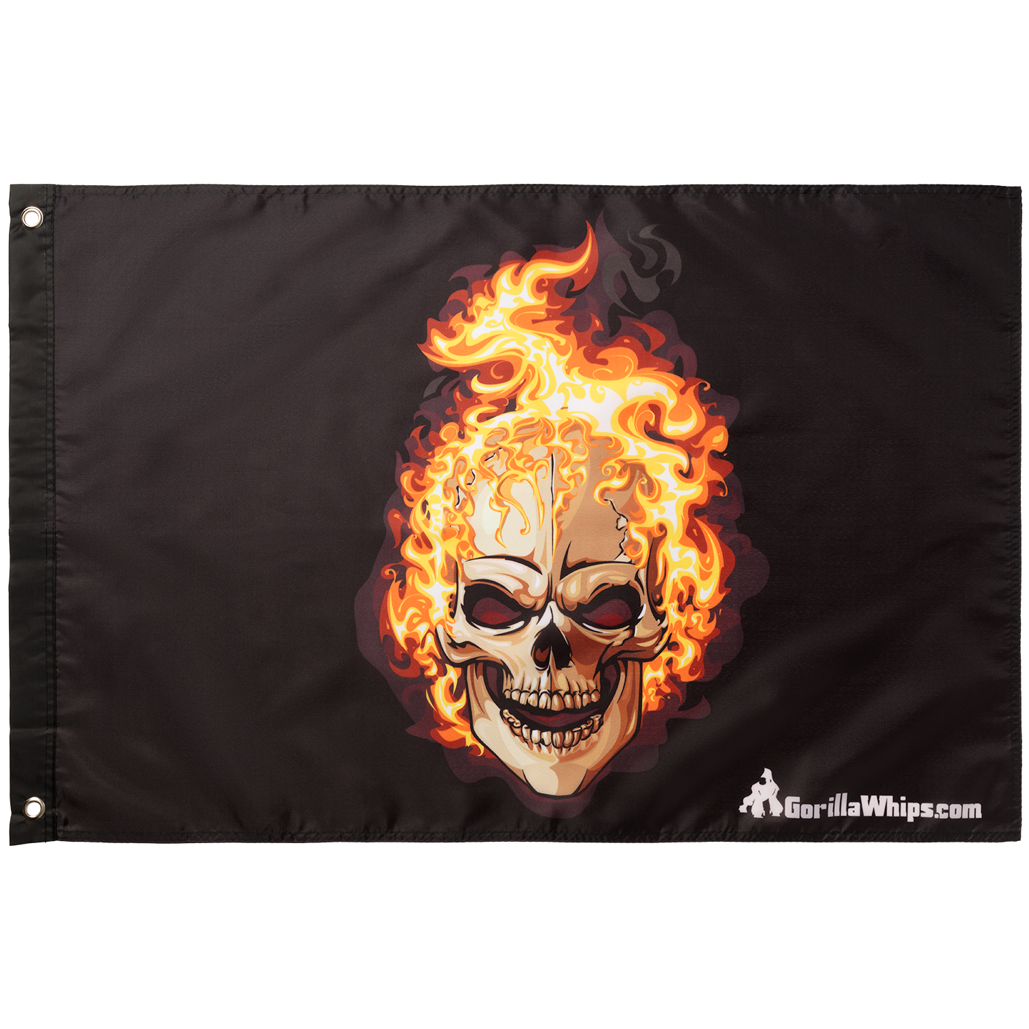 Flames Skull 2' x 3' Grommet Flag