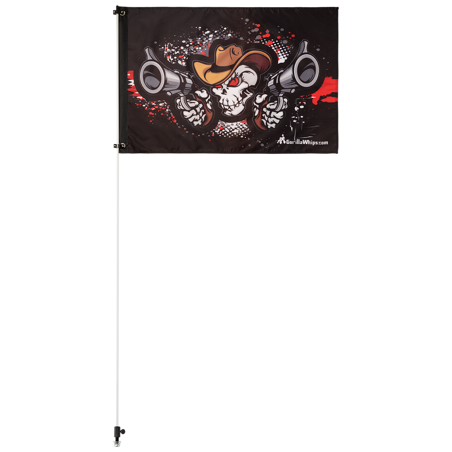 Double Guns Skull 2' x 3' Grommet Flag