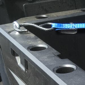 KEMIMOTO UTV Waterproof Seat Cover & 2" Tie Down Anchors