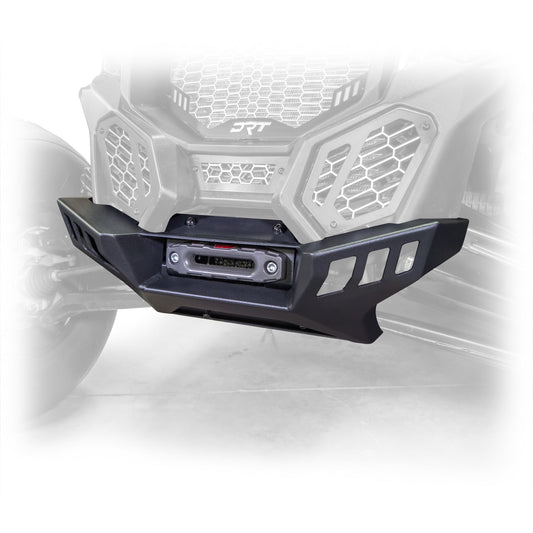DRT Heavy-Duty Black Powder-Coated Can‑Am X3 Front Winch Bumper