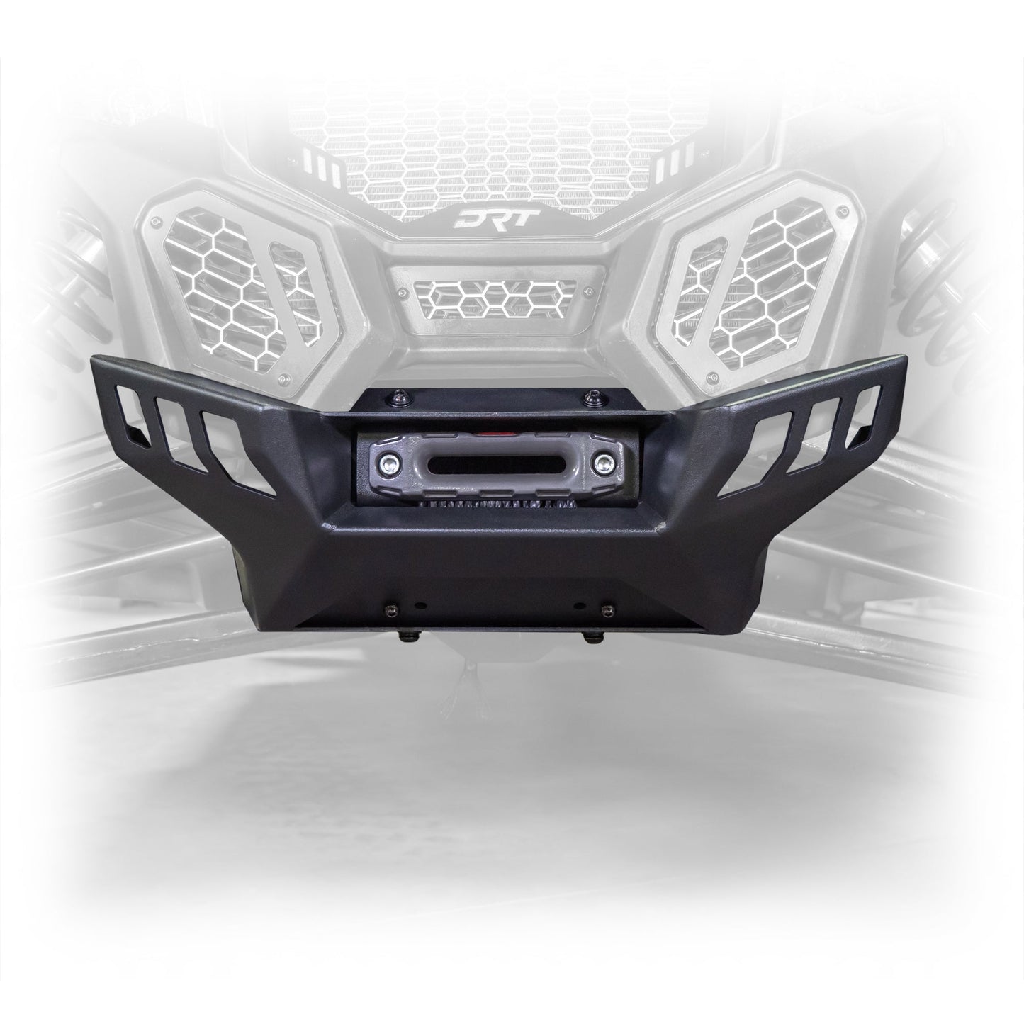 DRT Heavy-Duty Black Powder-Coated Can‑Am X3 Front Winch Bumper