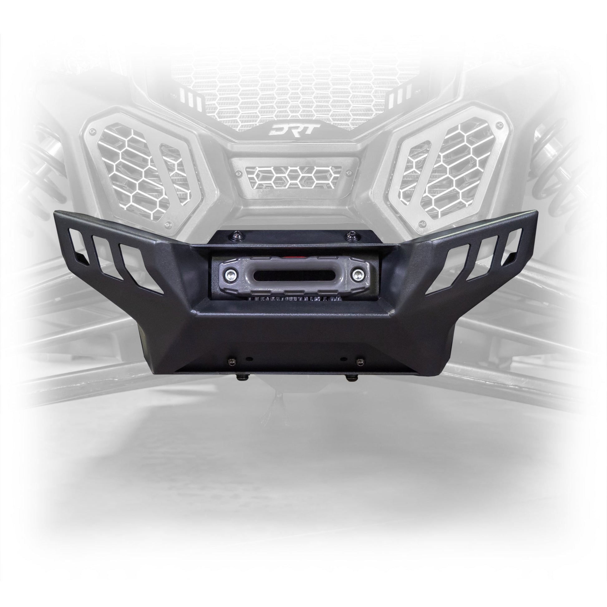 DRT Heavy-Duty Black Powder-Coated Can‑Am X3 Front Winch Bumper