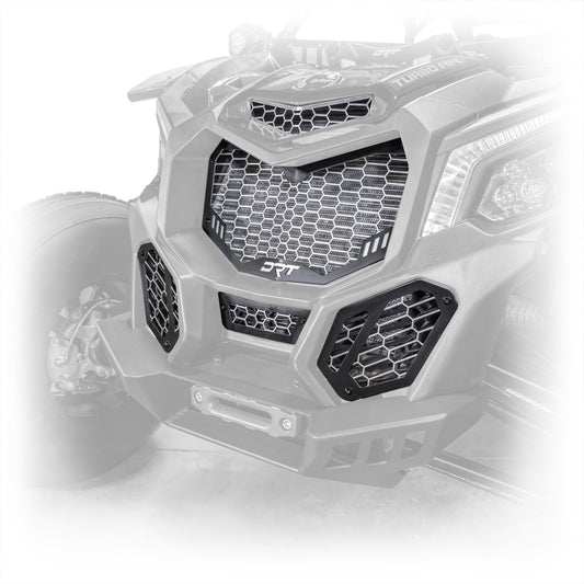 Can‑Am X3 V2 5‑Piece Front Grill Kit – Black Mesh