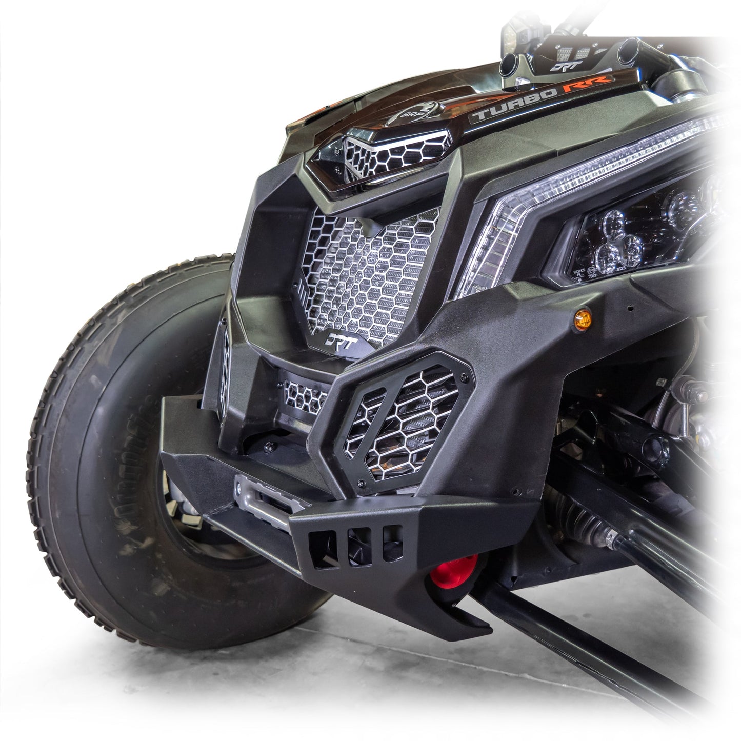 Can‑Am X3 V2 5‑Piece Front Grill Kit – Black Mesh