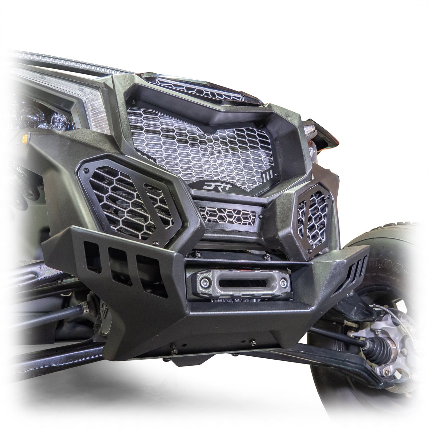Can‑Am X3 V2 5‑Piece Front Grill Kit – Black Mesh