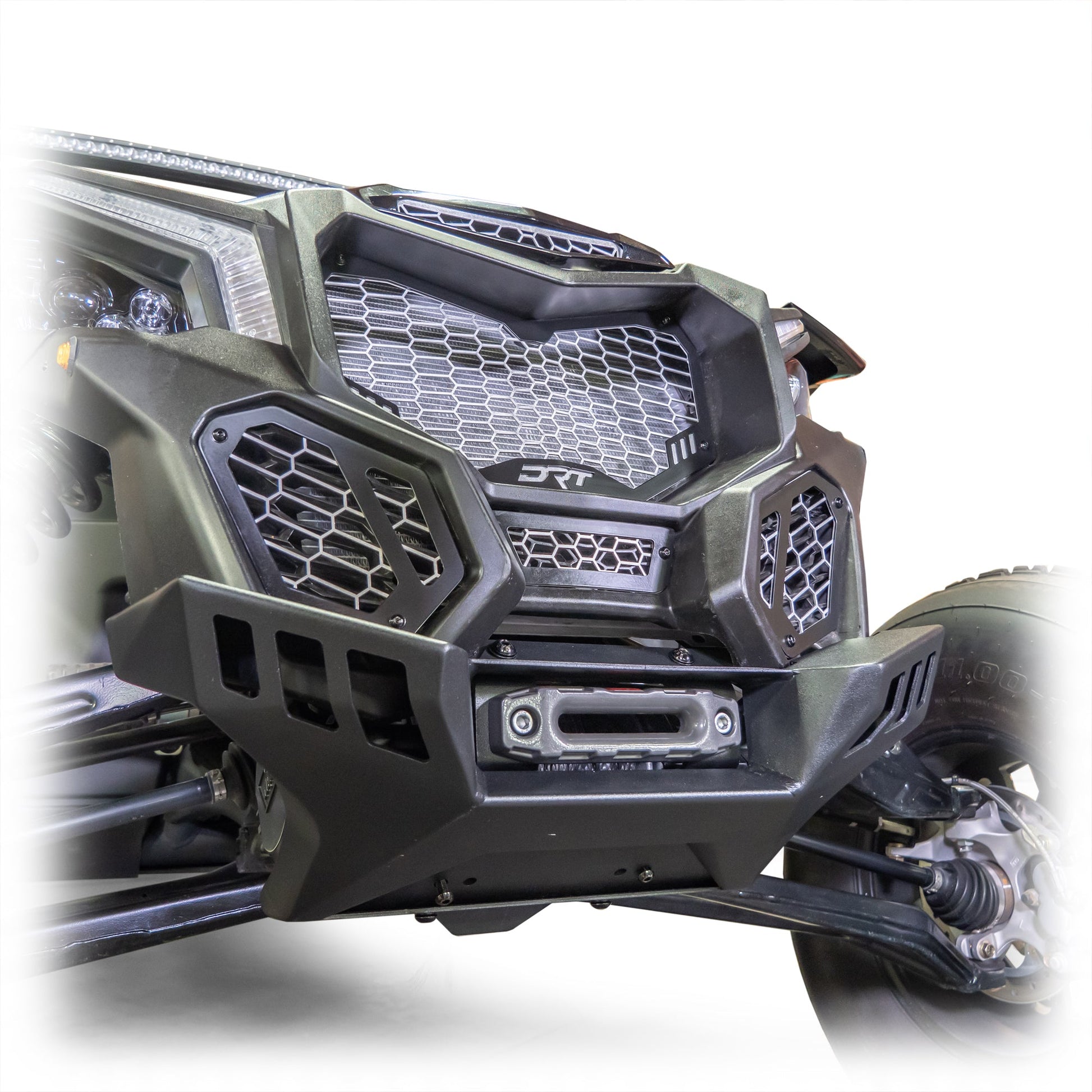 Can‑Am X3 V2 5‑Piece Front Grill Kit – Black Mesh