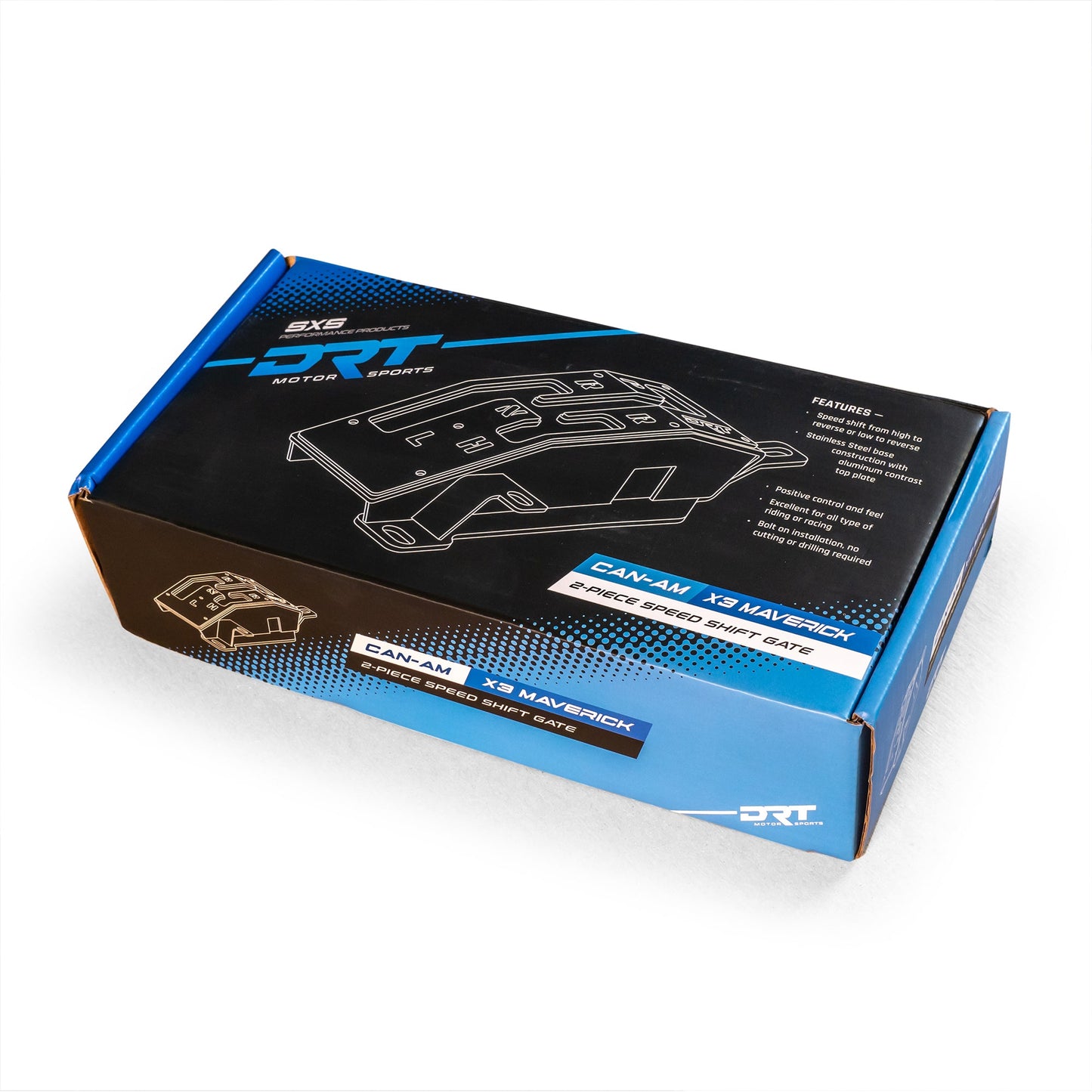 DRT Motorsports Can‑Am X3 2‑PC Speed Shift Gate Stainless Steel