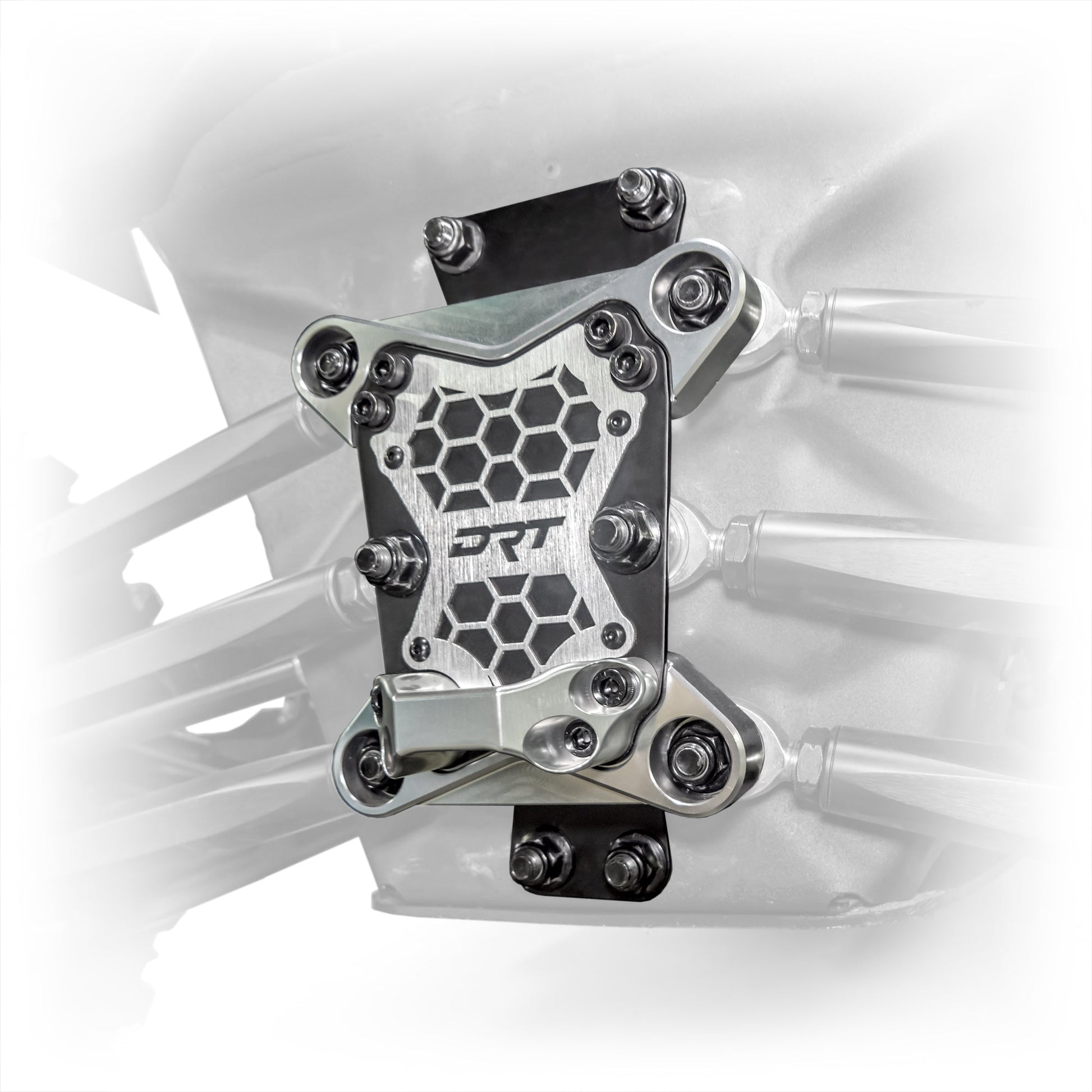 DRT Can‑Am Maverick X3 Billet Aluminum 3‑PC Radius Rod Plate Kit