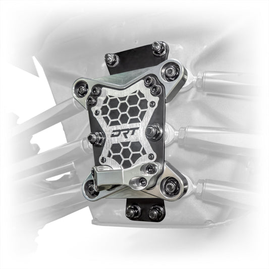 DRT Can‑Am Maverick X3 Billet Aluminum 3‑PC Radius Rod Plate Kit