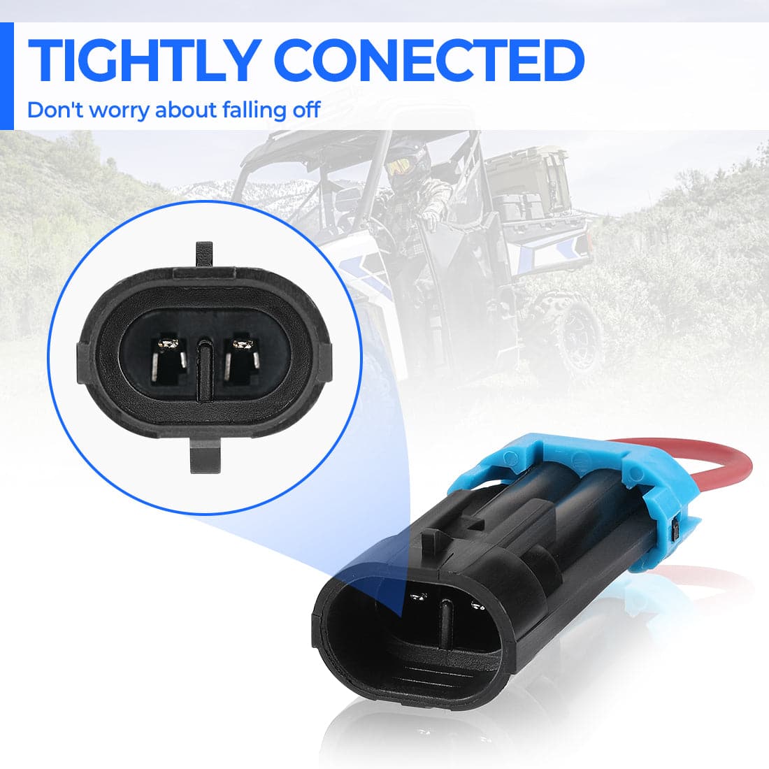 Seat Belt Harness Clip Bypass Plug Fit Can‑Am, Polaris
