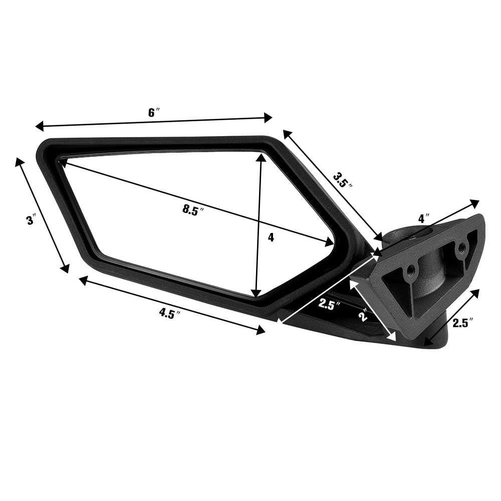 Kemimoto Side Mirrors & Door Inserts for Can‑Am Maverick X3