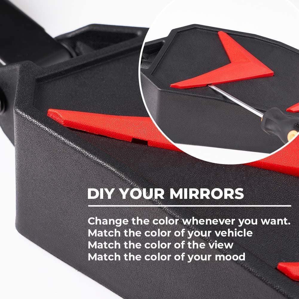 Kemimoto Rangers Side View Mirror Side View Mirrors High‑Impact Aluminum