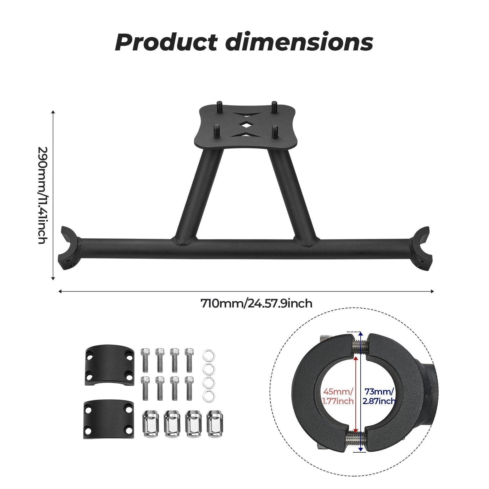 Polaris RZR XP 1000 Spare Tire Carrier & Rock Slider Set