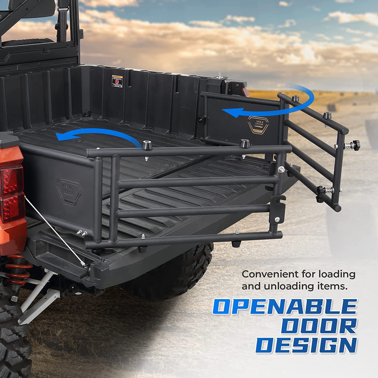 KEMIMOTO UTV Tailgate Extender for Polaris Ranger 1000/XP 2017-2024