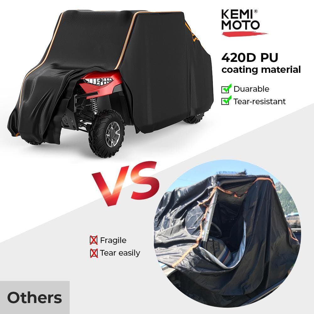 Kemimoto Waterproof 4-Seat UTV Cover 420D Heavy Duty