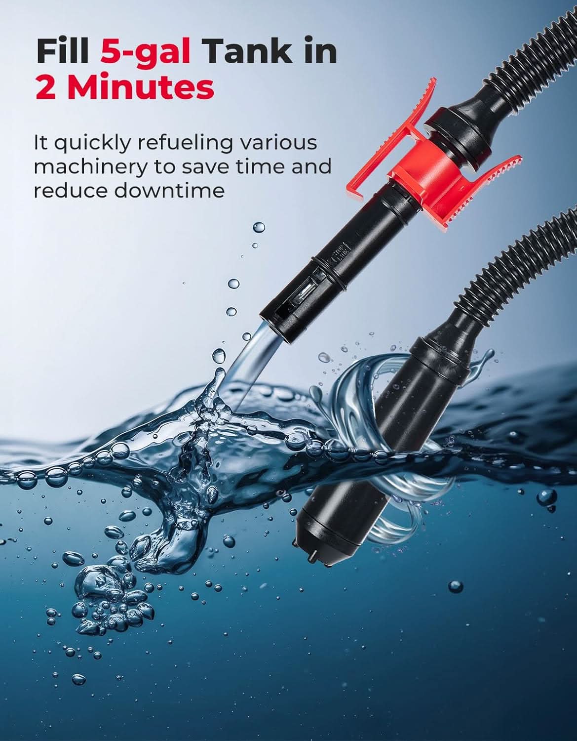 41" Hose Fuel Transfer Pump with Automatic Shut-Off Sensor