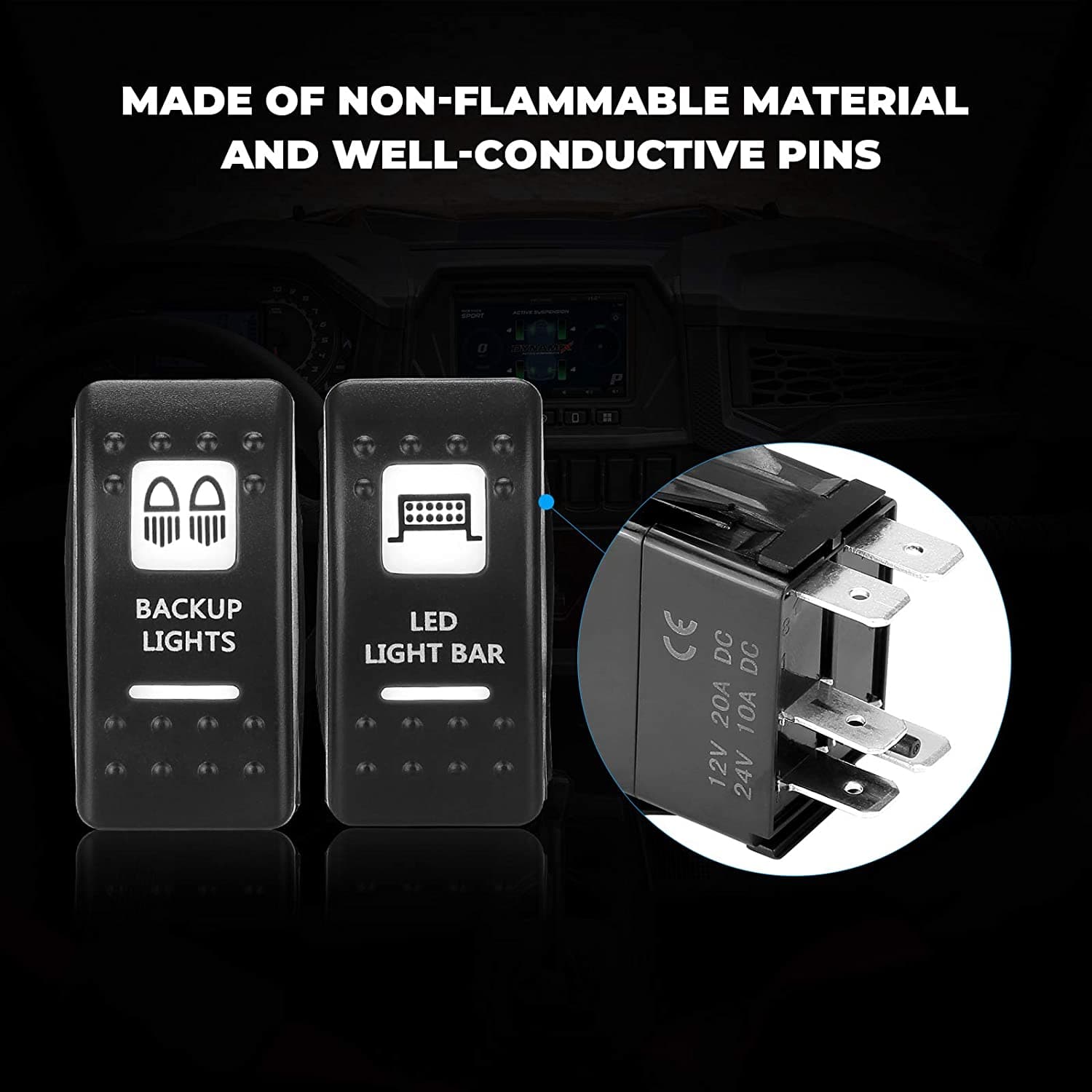 5Pin UTV ATV Rocker Switch