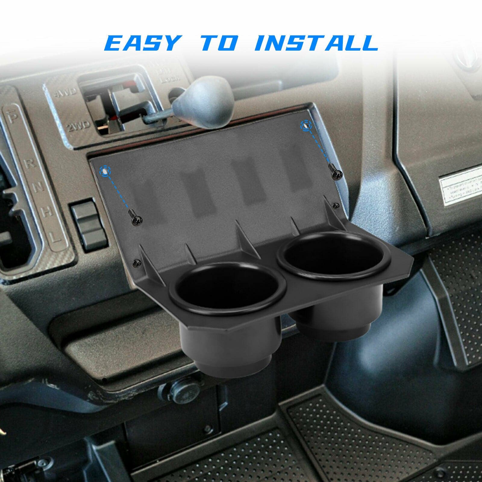KEMIMOTO UTV Cup Holder with Switch Panel for Pioneer 1000/1000-5