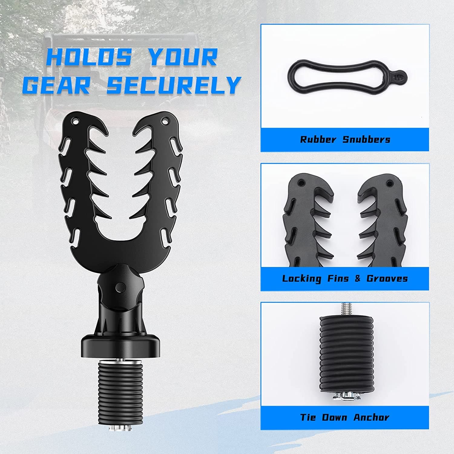 Kemimoto UTV Tool Rack for Polaris Ranger & General